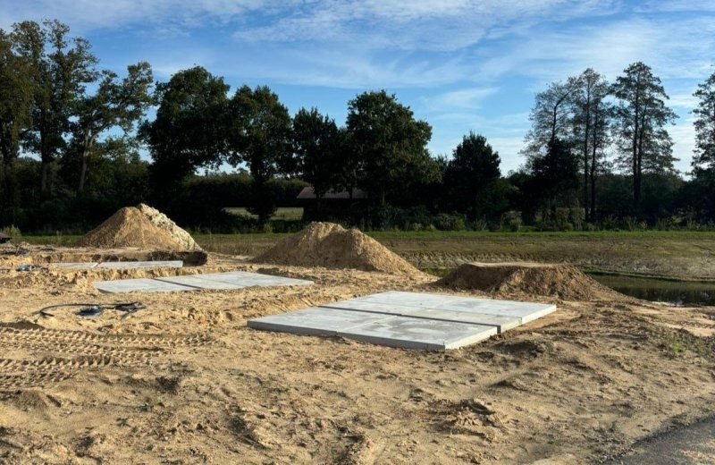 Betonplatten glamping pods