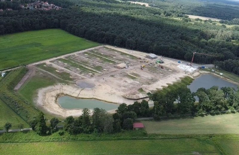 Der Campingplatz nimmt Form an